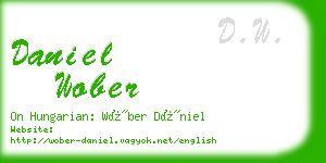 daniel wober business card